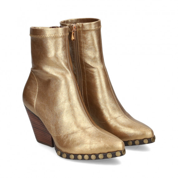 Botin Tachas Napa Stretch Oro  NOA HARMON