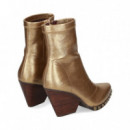 Botin Tachas Napa Stretch Oro  NOA HARMON