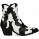 Botin Cowboy Blanco/negro  NOA HARMON