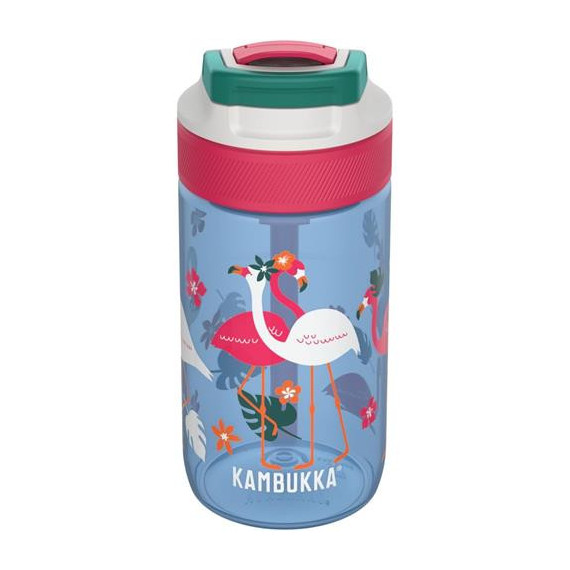 KAMBUKKA Botella Infantil Lagoon 400ML Blue Flamingo