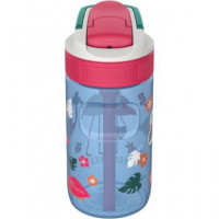 KAMBUKKA Botella Infantil Lagoon 400ML Blue Flamingo