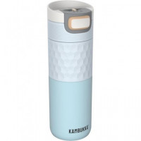 KAMBUKKA Termo Etna Grip 500ML Azul Breezy 9H CALIENTE/18H Frio con Bloqueo