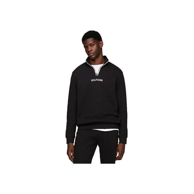 Tommy Hilfiger HALF ZIP SWEAT Preto - Entrega gratuita