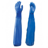 Guante PVC Azul 1.5MM 65 Cm.talla L Homologado