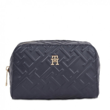 Iconic Tommy Washbag Mono Space Blue  TOMMY HILFIGER