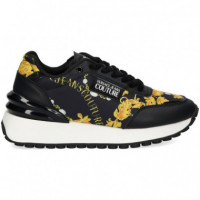 Deportivo Nylon Print Oro /negro  VERSACE JEANS