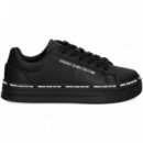 Letras Blancas Deportivo Piel Negro  VERSACE JEANS