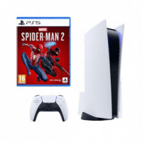 Consola Sony Playstation 5 con Lector de Disco + Marvel Spiderman 2  SONY PS5