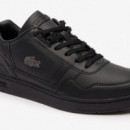 Zapatillas de Hombre T-clip en Piel de LACOSTE