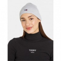 Tjw Flag Beanie Silver Grey  TOMMY HILFIGER
