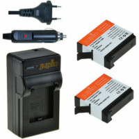 JUPIO Bateria Gopro 2X AHDBT-401 + Cargador