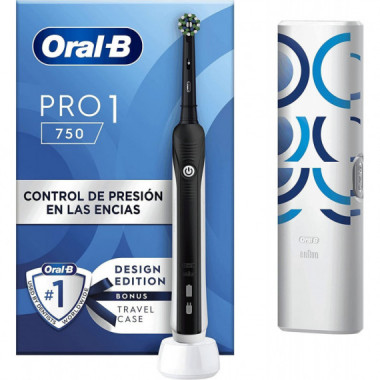 Cepillo Dental BRAUN Oral-b Pro 1 750 Negro (pack Regalo)