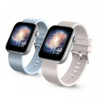 SPC Smartwatch Smartee Duo 9637G Notificaciones/ Frecuencia Cardiaca/ Incluye Correa Blanca y Azul