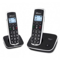 SPC Telefono Inalambrico Comfort Kaiser 7609N / Pack Duo/ Negro