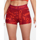 Pantalón Corto de Talle Medio con Estampado de 8 Cm - NIKE Pro