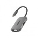 Adaptador SITECOM Usb-c 3.0 a Hdmi/vga Gris (CN-373)