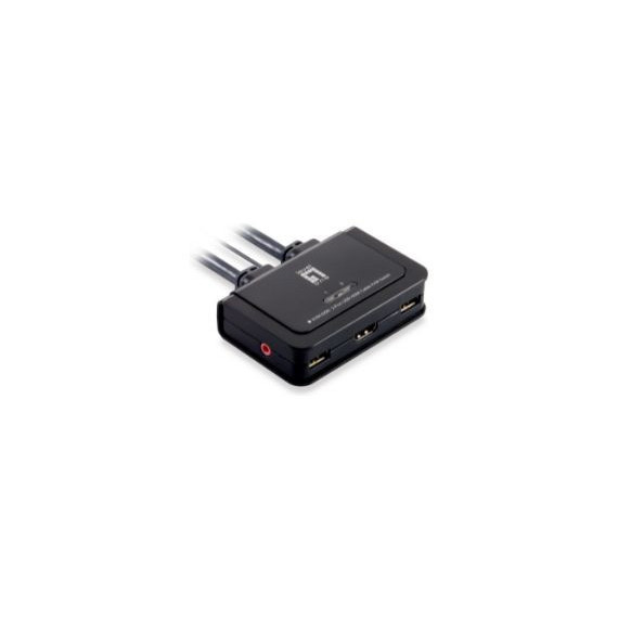 Conmutador LEVELONE 2 Cpus HDMI 2XUSB 2.0 (KVM-0290)