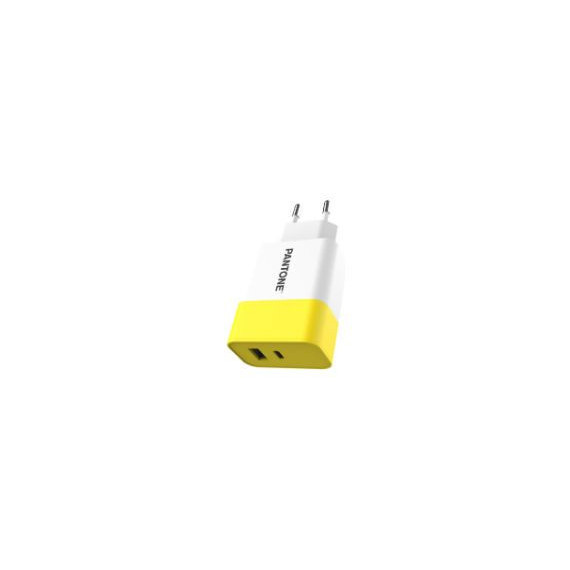 Cargador Pared PANTONE 15W 1XUSB-A 1XUSB-C (PT-PDAC02Y)