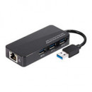 Hub CLUB 3D Usb-a 3.2 a 3XUSB 3.0 + RJ45 (CSV-1430)