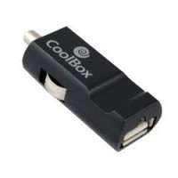 Cargador de Coche COOLBOX USB 2.0 Negro (CDC-10)