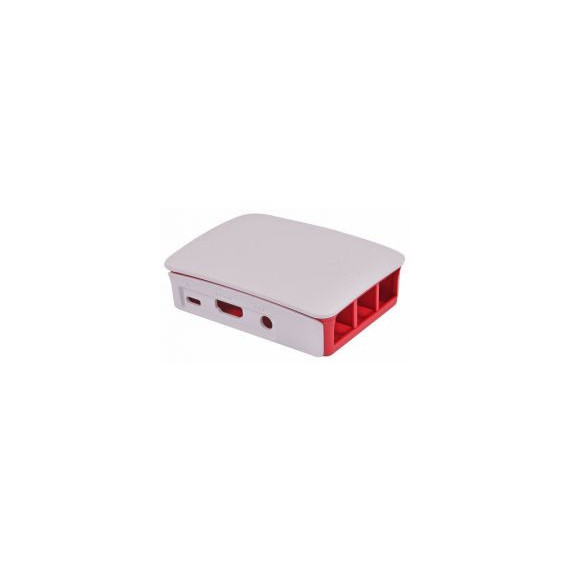 Caja RASPBERRY Oficial Pi 3 Rojo/blanco (909-8132)