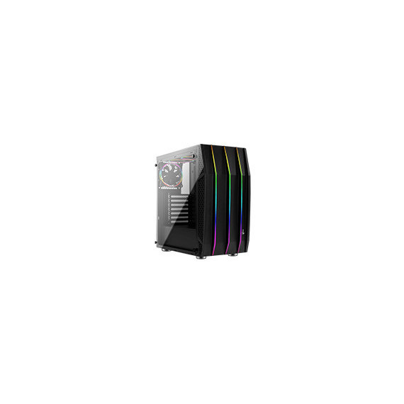 Semitorre AEROCOOL Gaming Rgb S/fuente Negra (klaw)