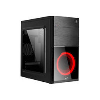 Minitorre AEROCOOL Led S/f USB2/3 Matx Negra (CS105RD)