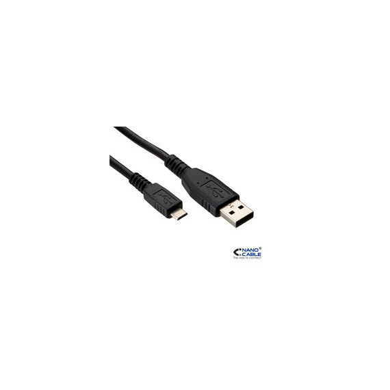 Nanocable USB 2.0 A/m-micro B/m 0.8M Negro (10.01.0500)  NANO