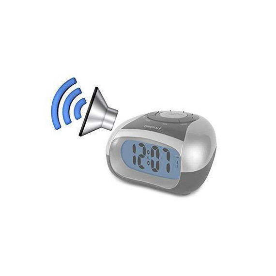TIMEMARK Cl-ibiza Reloj Despertador Digital Parlante con Calendario, Temperatura