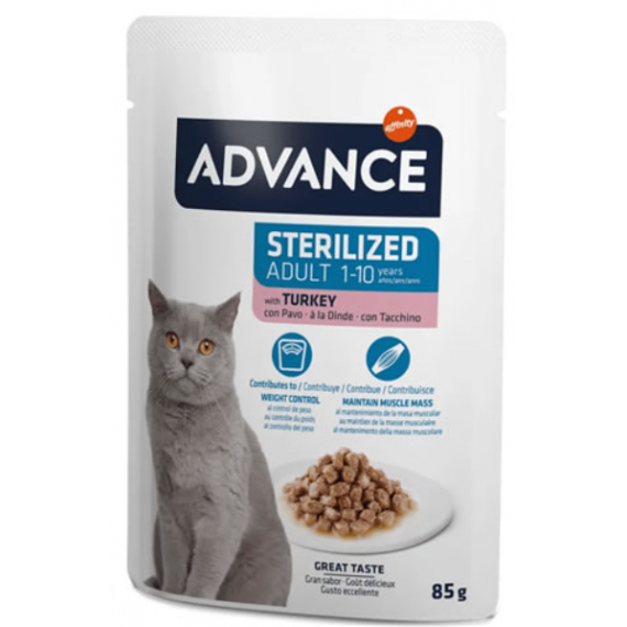 ADVANCE Cat Sterilized Pavo Pouch 85 Gr