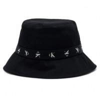 Gorra Ck  Bucket Hat Black  CALVIN KLEIN