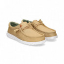 Deportivo Wallabee Tejido Cuero  HEY DUDE