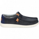 Deportivo Wallabee Marino  HEY DUDE