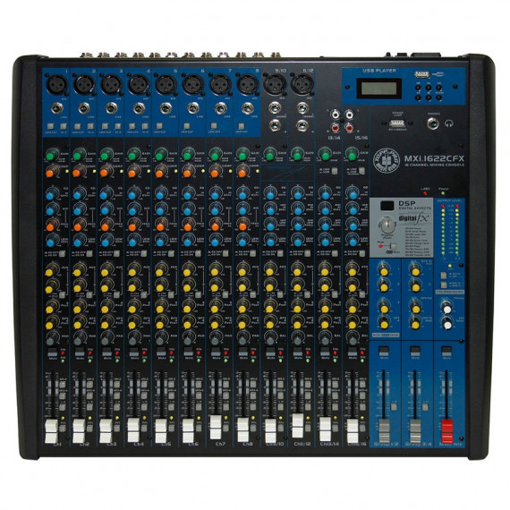 TOPP PRO MXI.16CFX Mesa Mezclas 10 Mic 4 Line Stereo 3 Aux Efecto 2 Group U