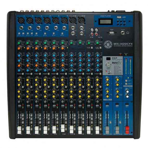 TOPP PRO MXI.1422CFX Mesa Mezclas 8 Mic 4 Line Stero 3 Aux Efecto 2 Group U