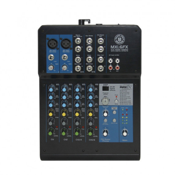 TOPP PRO MXI.6FX Mesa Mezclas 2 Mic 2 Line Stereo Efecto Ctrl Room