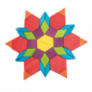 Bloques de Madera 250 Ud. Bloques de Patrones de Madera Geométrica. Puzzles Construcción Tangram  MIDEER