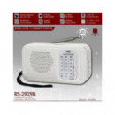 SAMI Radio Portatil Am/fm/sw RS-2929 Edicion Blanca Pilas y Corriente Blanco