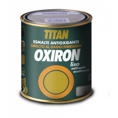 Pintura Titan Oxiron Esmalte Antioxidante Liso Satinado 750 Ml