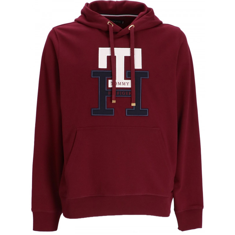 Sudadera Tommy Hilfiger Logo Hoody Rojo Hombre