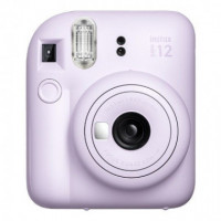 FUJIFILM Camara Mini Instax 12 Kit Color Lilac + Papel 10 Fotos + 3 Portara Retratos