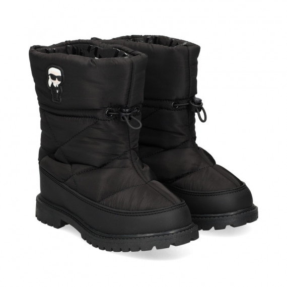 Botin Nylon Ajustable Negro  KARL LAGERFELD KIDS