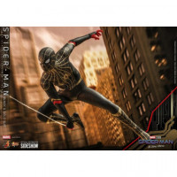 Figura Spiderman No Way Home Traje Negro y Dorado 1/6 Marvel  HOT TOYS