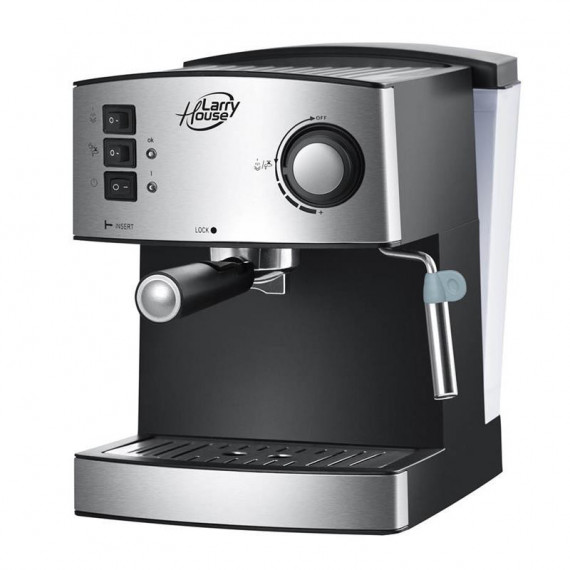 Cafetera Espresso 15 Bar 850W 1.6L Control de Vapor Frontal LARRYHOUSE