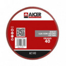 Pack 5 Lija 150MM GR40 Velcro AICER