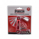 Jeu de couteaux PAMACON 12 pièces - Douilles et embouts