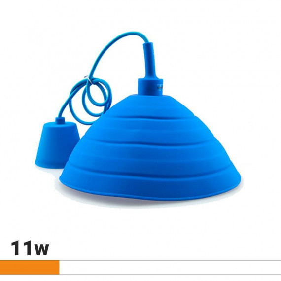 Lámpara Colgante Silicona 11W Azul AIRMEC