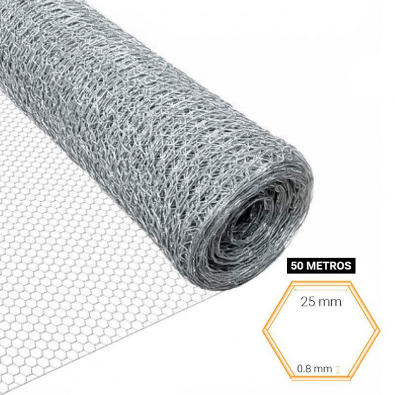 Malla Gallinero Hexagonal 25X0.8MM 1X50M DONNA GARDEN