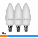 Pacote de lâmpadas de leds 3 5W C37 E14 Cool Light AIRMEC