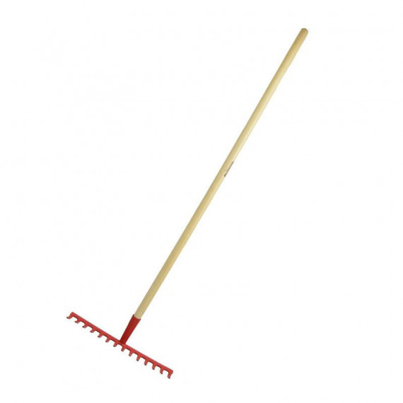 Râteau métallique 14T manche en bois 120 Cm PAMACON